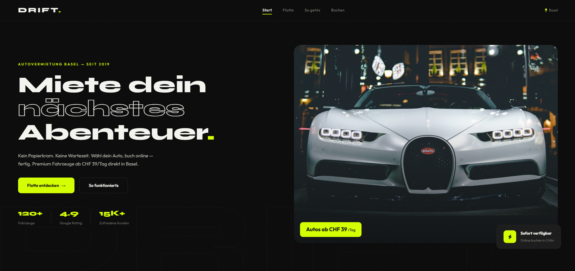 DRIFT Autovermietung Basel